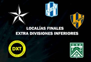 SE SORTEARON LAS LOCALÍAS DEL LAS FINALES DEL TORNEO EXTRA DE INFERIORES FINALES-IDA